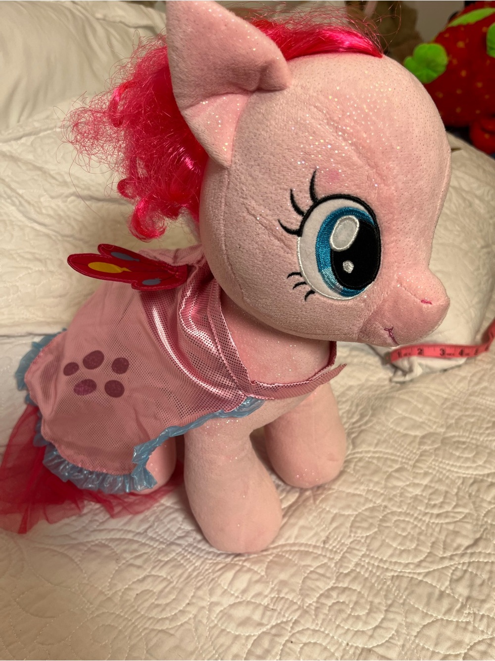 My Little Pony Pink Plush with Hot Pink Mane and Blue Eyes